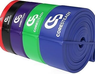 Coresteady Pull Up Bands & Resistance Bands - Rubber Heavy Duty Loop Band for Men & Women - Build Fit Power & Muscle - Training, Fitness Assist Pull Ups & Gym Exercise