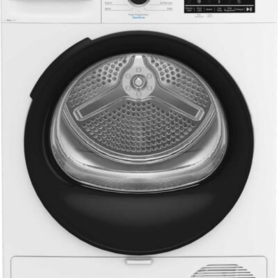 Beko BM3T3833W Freestanding Heat Pump Tumble Dryer, 8kg Load, with SteamCure Technology [Energy Class A++]