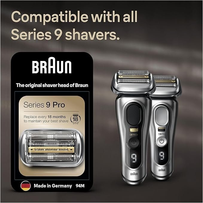 Braun Series 9 Electric Shaver Replacement Head, Easily Attach Your New Shaver Head - Image 2