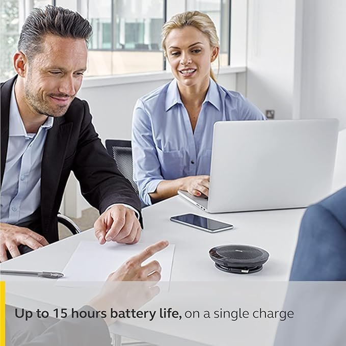 Jabra Speak 510 Speaker — Portable Bluetooth Speaker, Conference Speaker — Connects to Laptops, - Image 3